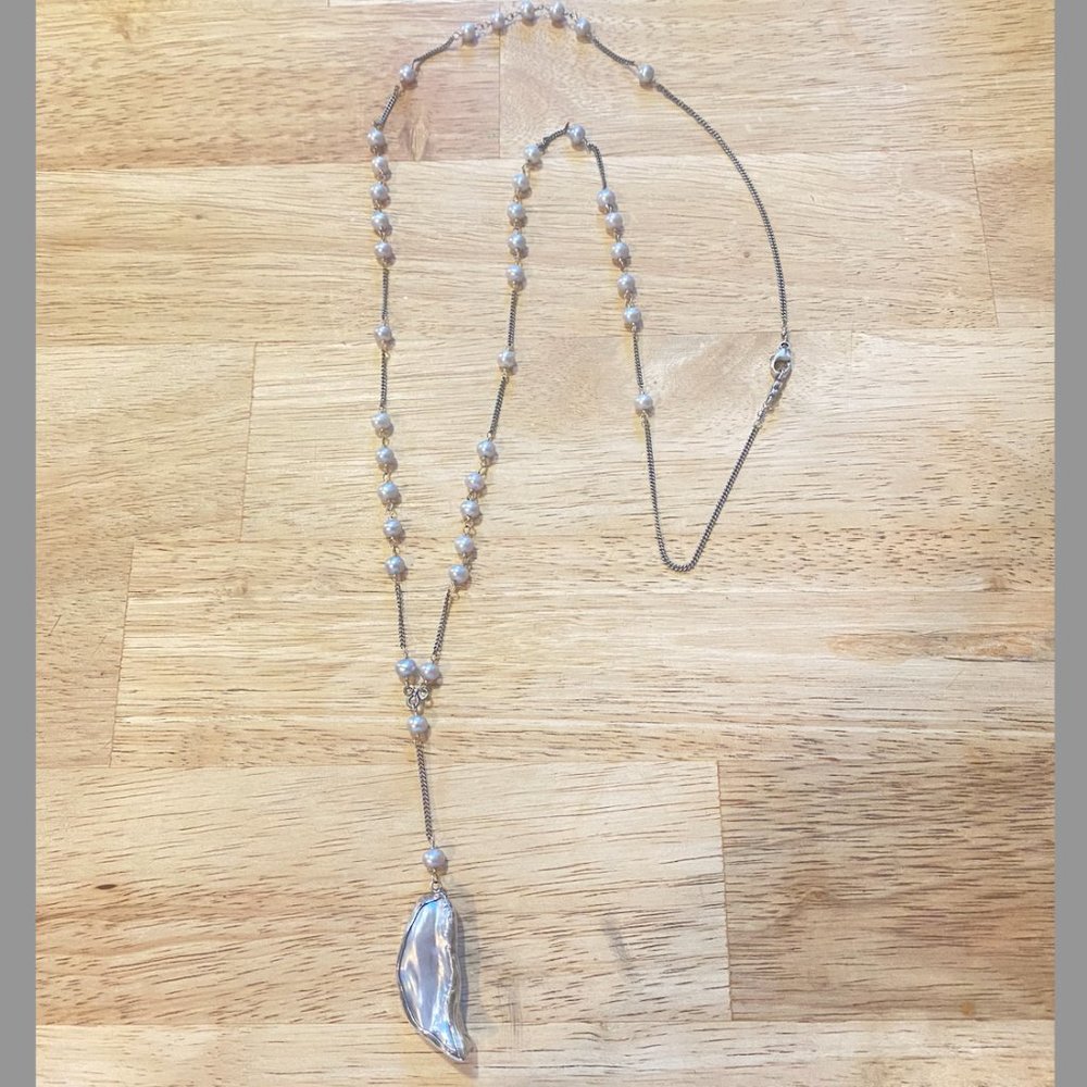 Chan Luu Grey Pearl Necklace